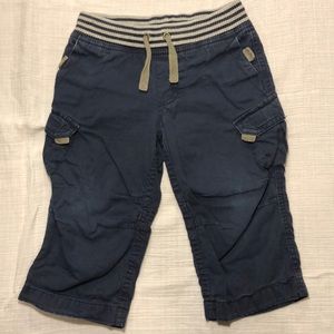 Hanna Andersson navy lined cargo pants 80